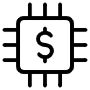 Cryptocurrency free icon for commercial use
