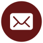Dark Red Mail Envelope Message Circle Round free icon for commercial use