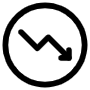 Decrasing Arrow icon