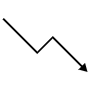 Decreasing Arrow icon