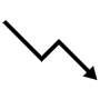 Decreasing Arrow free icon for commercial use