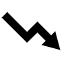 Decreasing Arrow icon