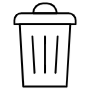 Delete free icon for commercial use