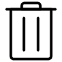 Delete free icon for commercial use