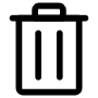 Delete free icon for commercial use