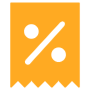 Discount free icon for commercial use