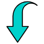 Down Curved Arrow free icon for commercial use