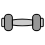 Dumbbell free icon for commercial use