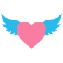 Flying Heart free icon for commercial use