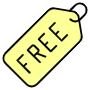Free Label free icon for commercial use