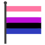 Gender Fluid Flag free icon for commercial use