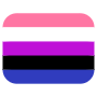 Gender Fluid Flag free icon for commercial use