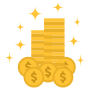 Gold Coins free icon for commercial use