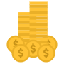 Gold Coins free icon for commercial use