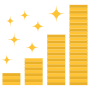 Gold Coins free icon for commercial use