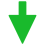 Green Arrow Down free icon for commercial use