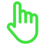 Green Finger Pointer free icon for commercial use