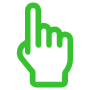 Green Finger Pointer free icon for commercial use