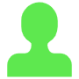 Green Person free icon for commercial use