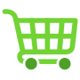 Green Shopping Cart free icon for commercial use
