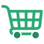 Green Shopping Cart icon