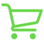 Green Shopping Cart free icon for commercial use