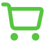 Green Shopping Cart free icon for commercial use