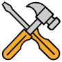 Hammer And Screwdriver free icon for commercial use