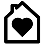 Home Heart icon