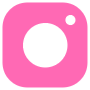 Instagram Logo Pink square free icon for commercial use