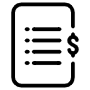 Invoice free icon for commercial use