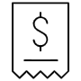 Invoice free icon for commercial use