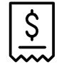 Invoice free icon for commercial use
