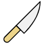 Knife free icon for commercial use