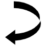 Left Curved Arrow free icon for commercial use