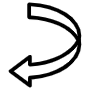 Left Curved Arrow free icon for commercial use