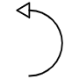 Left Curved Arrow icon