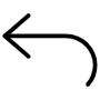 Left Curved Arrow free icon for commercial use