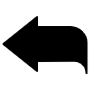 Left Curved Arrow free icon for commercial use
