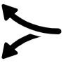 Left Curved Arrows free icon for commercial use