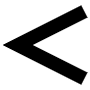 Less Than Sign free icon for commercial use