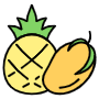 Mango And Pineapple free icon for commercial use