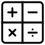 Maths Calculate free icon for commercial use