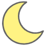Moon free icon for commercial use