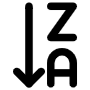 Order Alphabetically free icon for commercial use