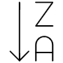 Order Alphabetically icon