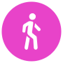 Pedestrian free icon for commercial use