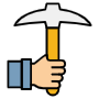 Pickaxe And Hand icon
