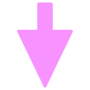 Pink Arrow Down free icon for commercial use