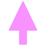 Pink Arrow Up free icon for commercial use